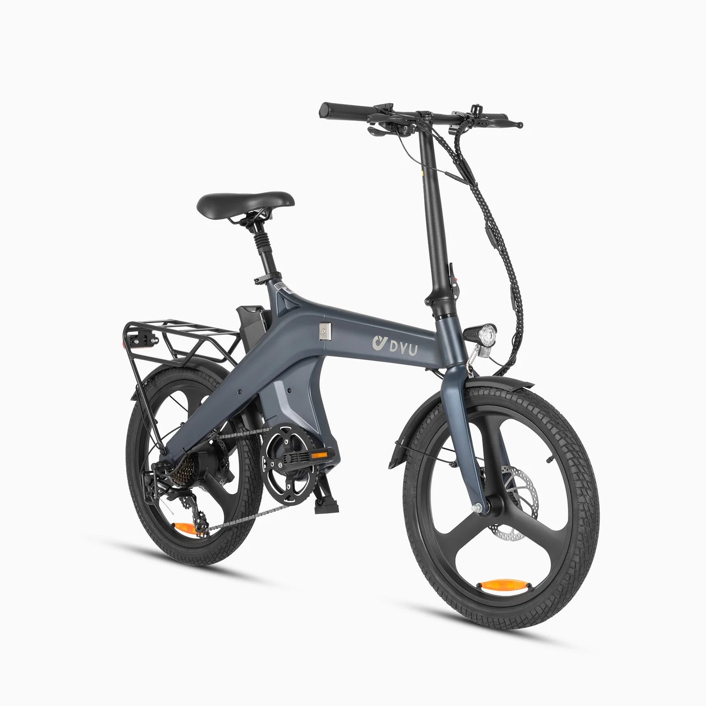 DYU T1 20 Inch Foldable Electric Bike with magnesium alloy frame dual disc brakes and 36V10AH high-integrated Battery