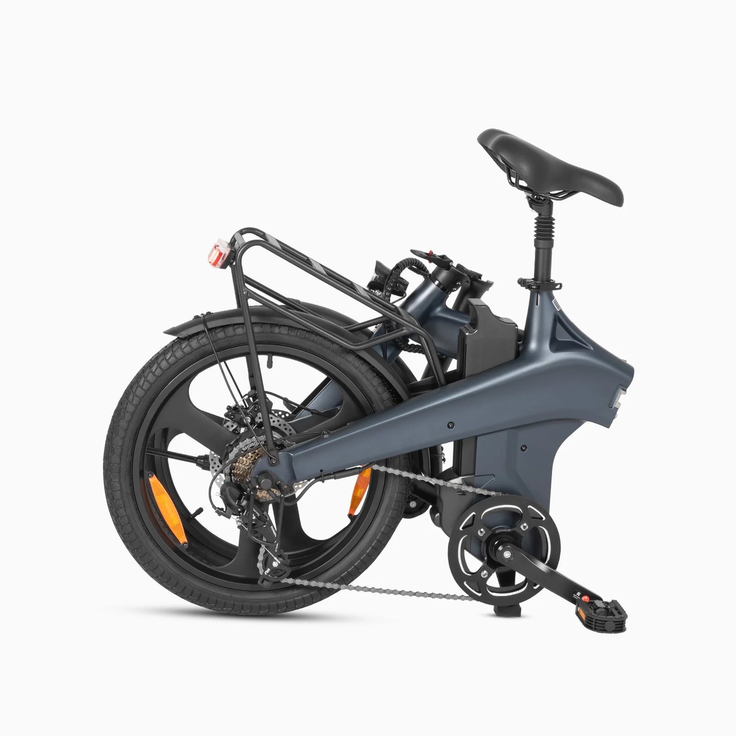 DYU T1 20 Inch Foldable Electric Bike with magnesium alloy frame, dual disc brakes, and 36V10AH battery