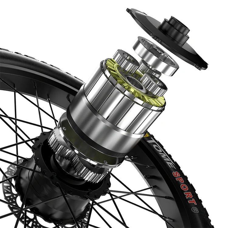 The Shengmilo MX06 motor shown in this picture has a compact design. The optimized heat dissipation system ensures its stability during long - term operation, providing continuous and reliable power for cycling.