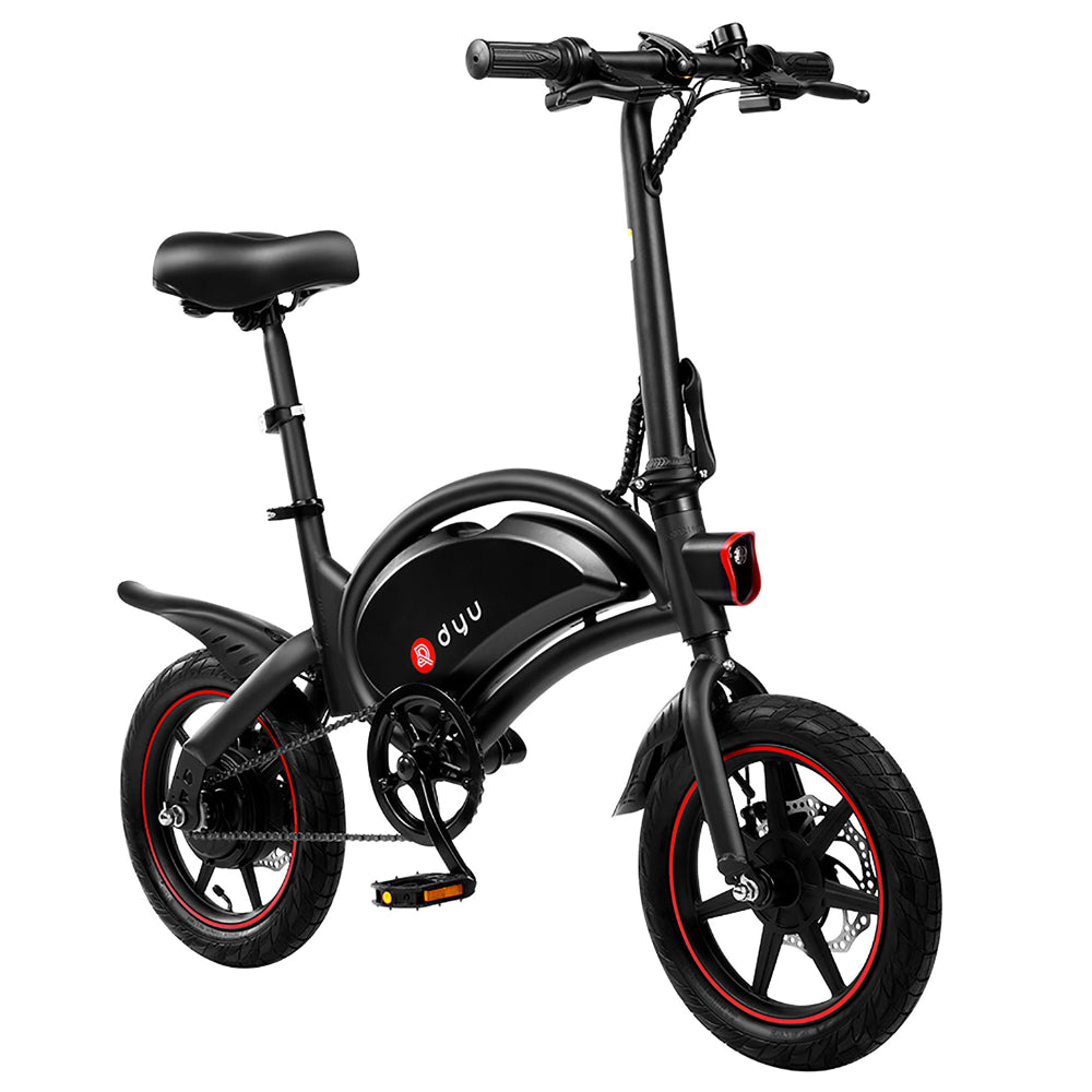 DYU D3F 14 Inch Mini Folding Electric Bike with 250W Motor 36V10AH Battery and dual disc brakes
