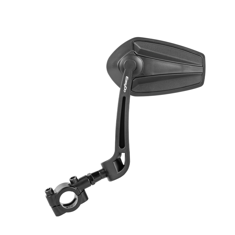 Shengmilo electric bike rearview mirror in black with adjustable mounting bracket for safety