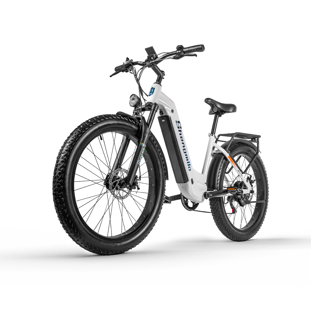 Shengmilo MX06 Step Through E-bike with 48V17.5AH Samsung Battery, 90KM Range, 42KM Speed, 500W motor, and fat tires