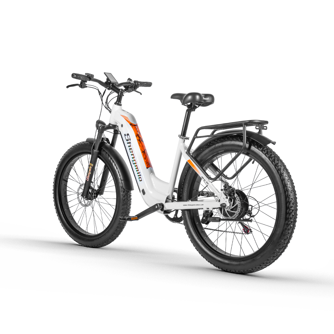 Shengmilo MX06 Step Through E-bike with 48V17.5AH Samsung Battery, Fat Tires, Hydraulic Oil Brake, and Aluminum Alloy Frame