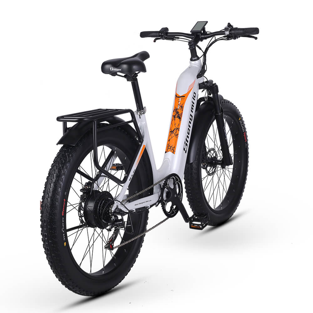 Shengmilo MX06 Step Through E-bike with 48V17.5AH Samsung Battery, fat tires, 500W motor, smart screen, and aluminum alloy frame