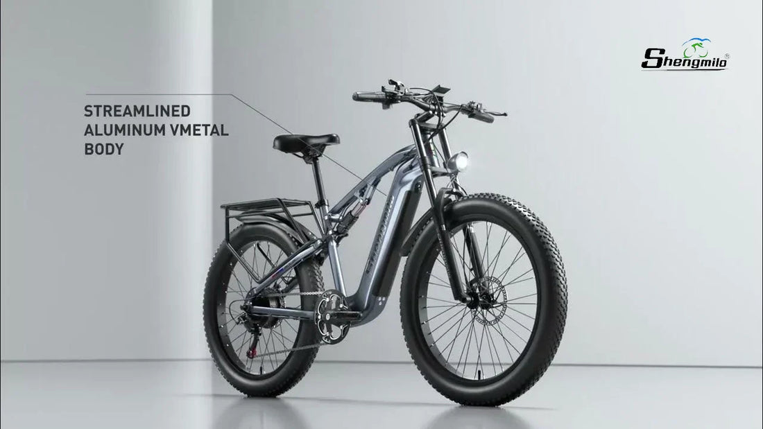 Shengmilo MX05 electric bike with streamlined aluminium frame and fat 26 inch tyres for powerful off-road riding