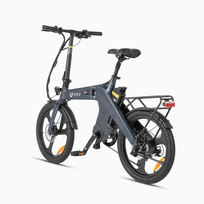 DYU T1 20 Inch Foldable Electric Bike with magnesium alloy frame and 36V10AH high-integrated Battery