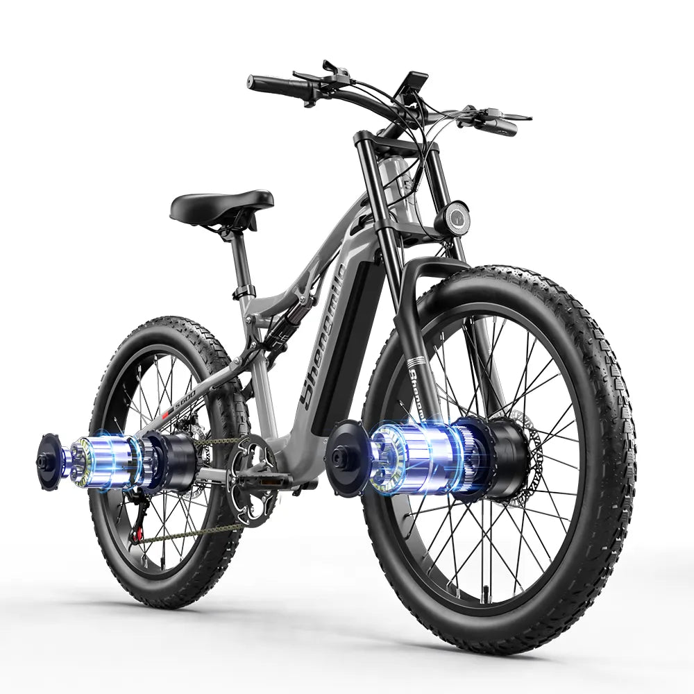 Shengmilo electric bike featuring 2000W Dual mottor 17.5AH 48VSamsung Battery Range 50KM Carry 300KG