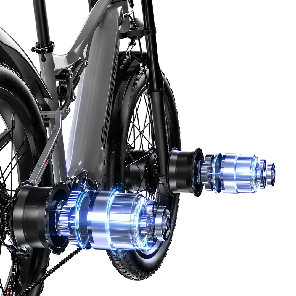 Shengmilo electric bike with 2000W Dual mottor 17.5AH 48VSamsung Battery Range 50KM Carry 300KG