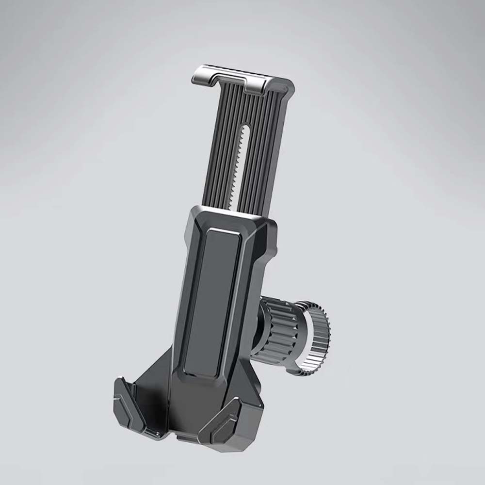 Shengmilo bike handlebar phone mount in black with adjustable grip for secure phone attachment