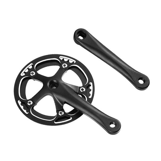 Shengmilo e-bike crankset in black with crank arms for efficient electric bike pedalling