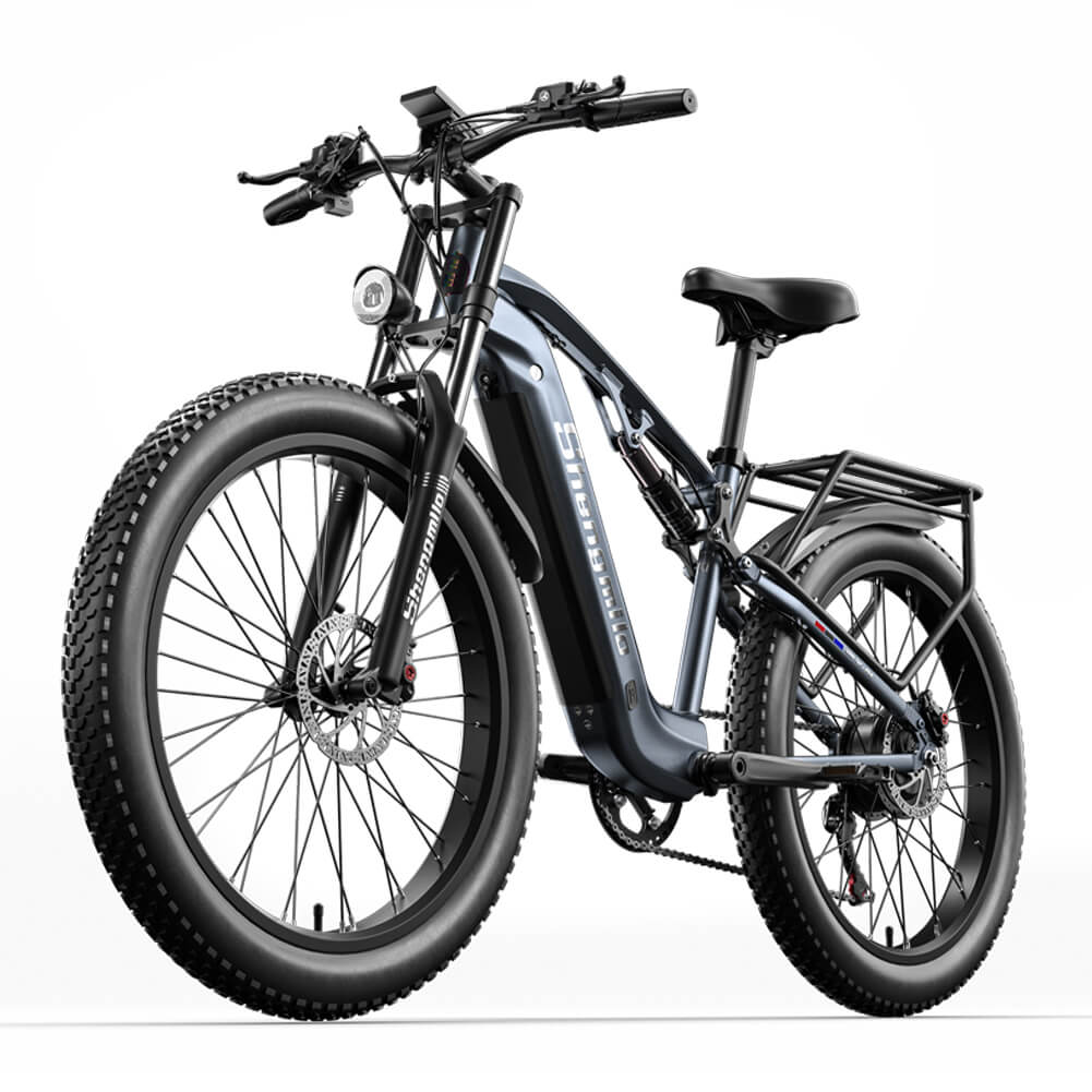 Shengmilo MX05 electric bike with 500W mottor fat tires smart screen and grey aluminum alloy frame