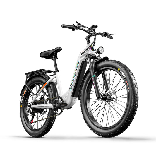 Shengmilo MX06 Step Through E-bike with 48V17.5AH Samsung Battery, 90KM Range, Fat Tires, Smart Screen, and Aluminum Alloy Frame