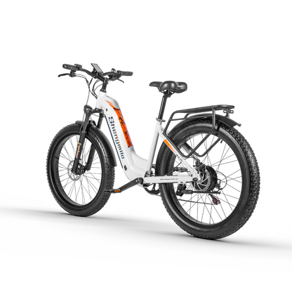 Shengmilo MX06 Step Through E-bike with 48V17.5AH Samsung Battery, Fat Tires, Hydraulic Oil Brake, and Aluminum Alloy Frame