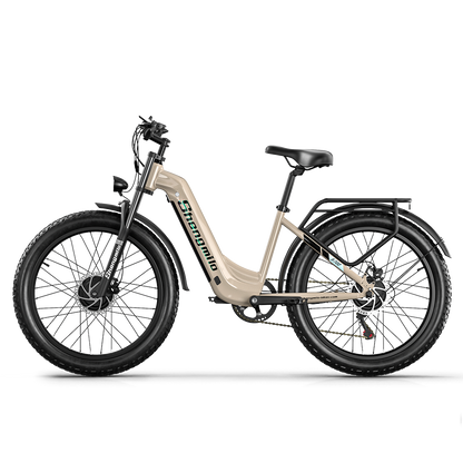 Shengmilo S700 2000W Dual Motor Electric Bike with 48V 17.5AH Samsung battery and 3.5 Inch Colour Display