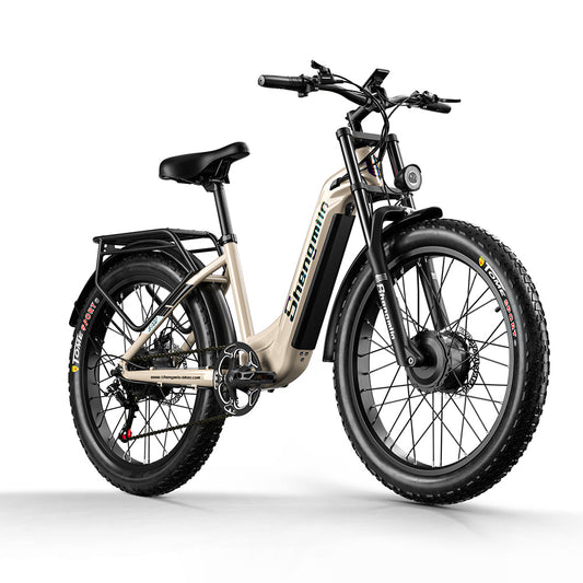 Shengmilo S700 2000W Dual Motor Electric Bike with 48V 17.5AH Samsung battery and fat tire city commuter