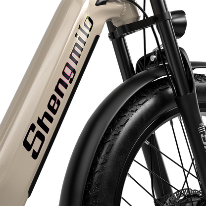 Shengmilo S700 2*1000W Dual Motor Electric Bike with 48V 17.5AH Samsung battery and Double Shoulder Front Fork