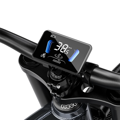 Shengmilo S900 Electric Bicycle handlebar with digital display showing speed and control features