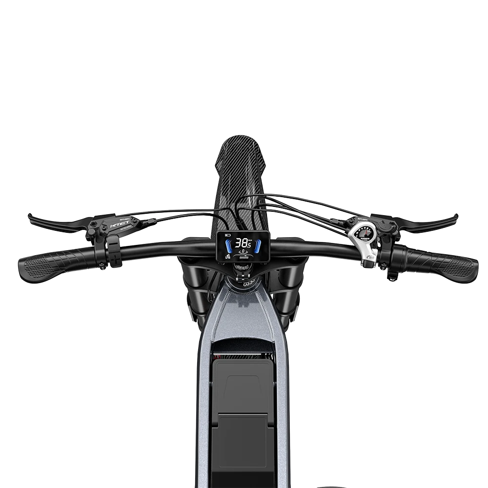 Shengmilo S900 Electric Bicycle handlebar with digital display and hydraulic oil brake system