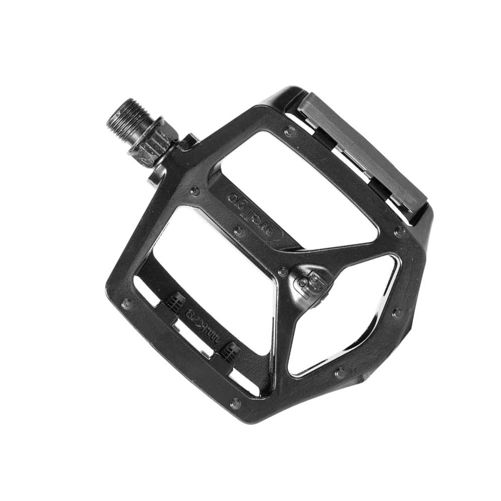 Black Shengmilo e-bike pedal featuring wellgo bike pedals design with durable metal construction