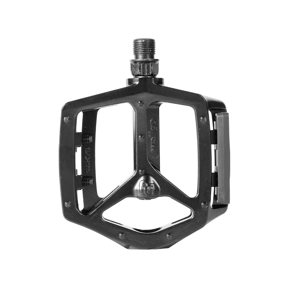 Shengmilo black wellgo bike pedals for e-bikes with durable metal platform and sturdy design